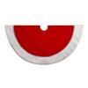 Kurt Adler 48-Inch Traditional Red with White Border Tree Skirt view 1