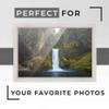 10x19 Frame White Real Wood Picture Frame Width 1.25 Inches | Interior Frame Depth 0.5 Inches | Garrin White Traditional Photo Frame Complete with UV Acrylic, Foam Board Backing & Hanging Hardware view 2