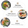 1pc Baking Tray Bakeware Rice Enamel Roasting Tin Baking Pan Dish Glass Tray with Rack Dinnerware White Tempered Glass view 3