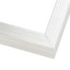 10x22 Shadow Box Silver Brushed Striped Display Frame | 1.625 Inches Deep | 1 Inch Moulding Width | Solid Wood | UV Resistant Acrylic Plexiglass, Acid Free Foamboard Backing and Hanging Hardware view 4