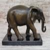 Majestic Bronze Elephant Sculpture - Symbol of Auspicious Fortune and Power Decor Gift Handmade Decor by Classy Bronze view 1