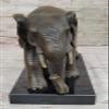 Majestic Bronze Elephant Sculpture - Symbol of Auspicious Fortune and Power Decor Gift Handmade Decor by Classy Bronze view 3