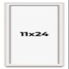 11x24 Shadow Box Silver Brushed Striped Display Frame | 1.625 Inches Deep | 1 Inch Moulding Width | Solid Wood | UV Resistant Acrylic Plexiglass, Acid Free Foamboard Backing and Hanging Hardware view 1