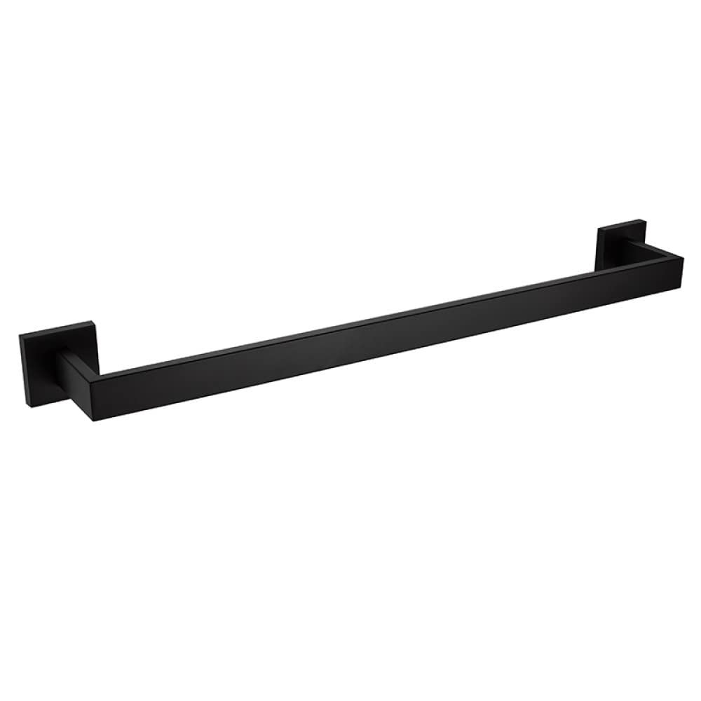Matte Black Bathroom Accessories Hardware Set Towel Bar Rail Towel Rack Hook Soap Dish Toilet Brush Holder,Single Towel Bar
