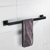 Matte Black Bathroom Accessories Hardware Set Towel Bar Rail Towel Rack Hook Soap Dish Toilet Brush Holder,Single Towel Bar view 4