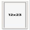 12x23 Shadow Box Silver Brushed Striped Display Frame | 1.625 Inches Deep | 1 Inch Moulding Width | Solid Wood | UV Resistant Acrylic Plexiglass, Acid Free Foamboard Backing and Hanging Hardware view 1