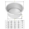 6/8/10/12 Inch Removable Bottom Cake Pan Cheesecake Mould Round Baking Tray Aluminium Bake Tin Angel Food Cake Pan view 4