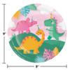 Trendware Girl Dino Party Paper Plates, 24 ct view 2