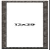 12x39 Frame Black-Brown Medieval Solid Wood Picture Frame | 1.5 Inch Moulding Width | Gotham Beveled Distressed Frame Complete with UV Acrylic, Foam Board Backing & Hanging Hardware view 1