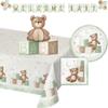 Trendware Teddy Bear Deluxe Baby Shower Tableware and Decorations Kit, Serves 8 view 1