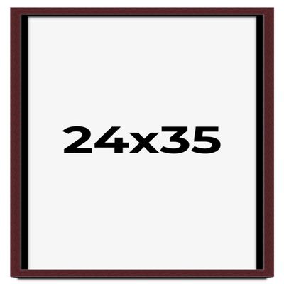 24x35 Shadow Box Frame Brown | 1.625 Inches Deep Real Wood Traditional Shadowbox Display Frame | UV Resistant Acrylic Front, Acid Free Backing, and Hanging Hardware | Dunstan Picture Frame Style