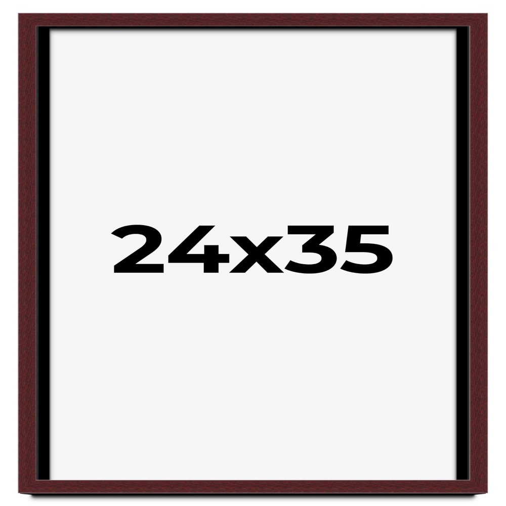 24x35 Shadow Box Frame Brown | 1.625 Inches Deep Real Wood Traditional Shadowbox Display Frame | UV Resistant Acrylic Front, Acid Free Backing, and Hanging Hardware | Dunstan Picture Frame Style