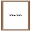 13x30 Frame Gold Real Wood Picture Frame Width 1.25 Inches | Interior Frame Depth 0.5 Inches | Garrin Gold Traditional Photo Frame Complete with UV Acrylic, Foam Board Backing & Hanging Hardware view 1