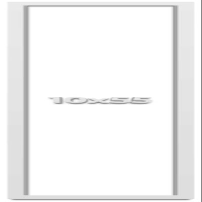10x55 Shadow Box High Gloss White Display Frame | 1.625 Inches Deep | 1 Inch Moulding Width | Solid Wood | UV Resistant Acrylic Plexiglass, Acid Free Backing and Hanging Hardware Included
