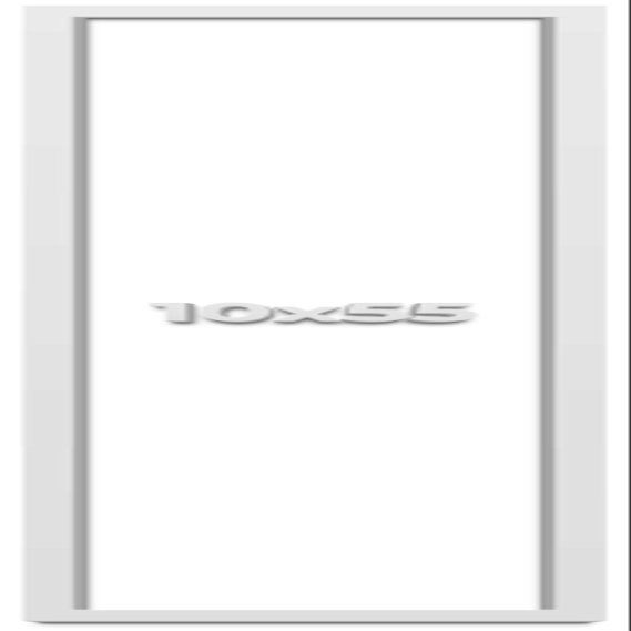 10x55 Shadow Box High Gloss White Display Frame | 1.625 Inches Deep | 1 Inch Moulding Width | Solid Wood | UV Resistant Acrylic Plexiglass, Acid Free Backing and Hanging Hardware Included