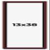 13x38 Shadow Box Frame Brown | 1.625 Inches Deep Real Wood Traditional Shadowbox Display Frame | UV Resistant Acrylic Front, Acid Free Backing, and Hanging Hardware | Dunstan Picture Frame Style view 1