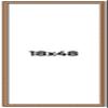 18x48 Frame Gold Real Wood Picture Frame Width 1.25 Inches | Interior Frame Depth 0.5 Inches | Garrin Gold Traditional Photo Frame Complete with UV Acrylic, Foam Board Backing & Hanging Hardware view 1