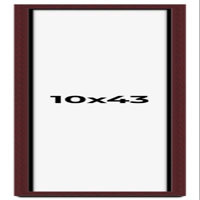 10x43 Shadow Box Frame Brown | 1.625 Inches Deep Real Wood Traditional Shadowbox Display Frame | UV Resistant Acrylic Front, Acid Free Backing, and Hanging Hardware | Dunstan Picture Frame Style