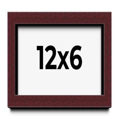 12x6 Shadow Box Frame Brown | 1.625 Inches Deep Real Wood Traditional Shadowbox Display Frame | UV Resistant Acrylic Front, Acid Free Backing, and Hanging Hardware | Dunstan Picture Frame Style
