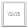 12x13 Shadow Box High Gloss White Display Frame | 1.625 Inches Deep | 1 Inch Moulding Width | Solid Wood | UV Resistant Acrylic Plexiglass, Acid Free Backing and Hanging Hardware Included view 1