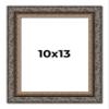 10x13 Frame Black and Gold Ornate Solid Wood Picture Frame Width 2 Inches | Interior Depth 0.5 Inches | Black Traditional Photo Frame with UV Acrylic, Foam Board Backing & Hanging Hardware view 1