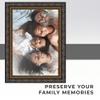 10x13 Frame Black and Gold Ornate Solid Wood Picture Frame Width 2 Inches | Interior Depth 0.5 Inches | Black Traditional Photo Frame with UV Acrylic, Foam Board Backing & Hanging Hardware view 3