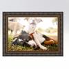 10x13 Frame Black and Gold Ornate Solid Wood Picture Frame Width 2 Inches | Interior Depth 0.5 Inches | Black Traditional Photo Frame with UV Acrylic, Foam Board Backing & Hanging Hardware view 4