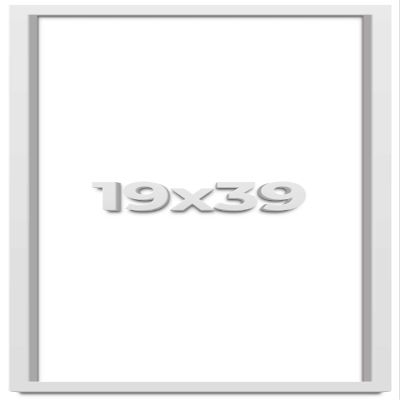 19x39 Shadow Box High Gloss White Display Frame | 1.625 Inches Deep | 1 Inch Moulding Width | Solid Wood | UV Resistant Acrylic Plexiglass, Acid Free Backing and Hanging Hardware Included
