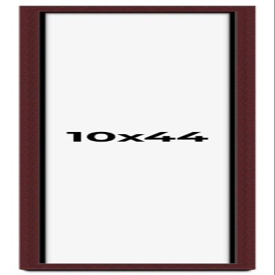 10x44 Shadow Box Frame Brown | 1.625 Inches Deep Real Wood Traditional Shadowbox Display Frame | UV Resistant Acrylic Front, Acid Free Backing, and Hanging Hardware | Dunstan Picture Frame Style