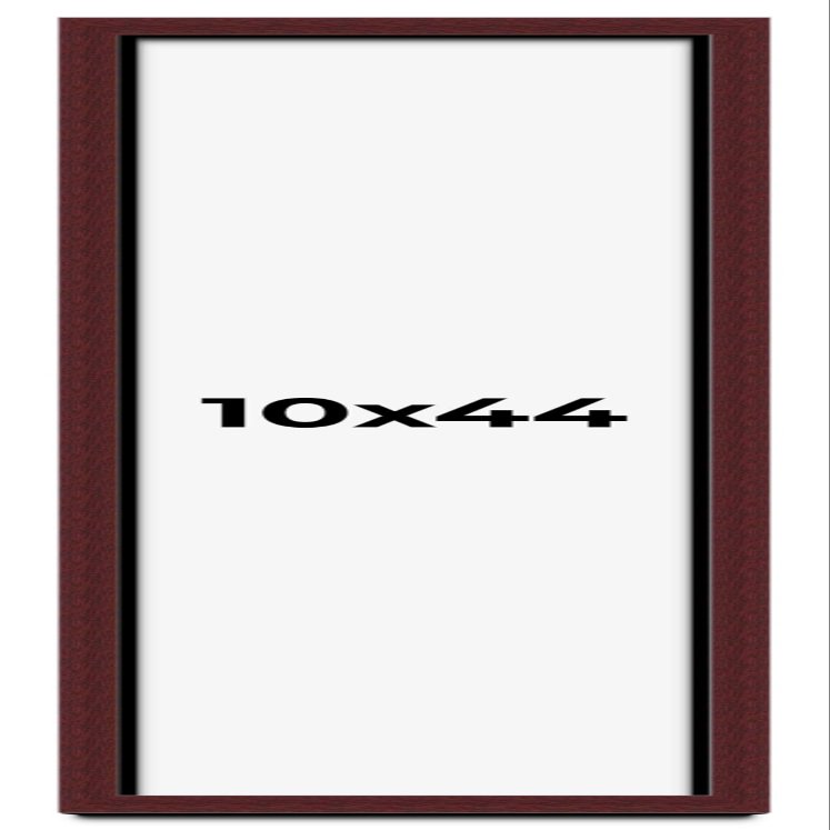 10x44 Shadow Box Frame Brown | 1.625 Inches Deep Real Wood Traditional Shadowbox Display Frame | UV Resistant Acrylic Front, Acid Free Backing, and Hanging Hardware | Dunstan Picture Frame Style
