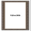 12x35 Frame Black and Gold Ornate Solid Wood Picture Frame Width 2 Inches | Interior Depth 0.5 Inches | Black Traditional Photo Frame with UV Acrylic, Foam Board Backing & Hanging Hardware view 1