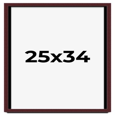 25x34 Shadow Box Frame Brown | 1.625 Inches Deep Real Wood Traditional Shadowbox Display Frame | UV Resistant Acrylic Front, Acid Free Backing, and Hanging Hardware | Dunstan Picture Frame Style