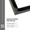12x11 Shadow Box Frame Black Gloss | 1.375 Inch Deep | 1 Inch Wide | Solid Wood Shadowbox Display Frame | UV Resistant Acrylic Plexiglass, Acid Free Backing and Hanging Hardware | Merle Collection view 3
