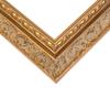 10x17 Frame Gold Ornate Solid Wood Picture Frame | 2 Inch Moulding Width | Firman Traditional Photo Frame Complete with UV Acrylic Plexiglass, Foam Board Backing & Hanging Hardware view 2