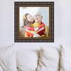 12x12 Frame Black and Gold Ornate Solid Wood Picture Frame Width 2 Inches | Interior Depth 0.5 Inches | Black Traditional Photo Frame with UV Acrylic, Foam Board Backing & Hanging Hardware view 3