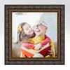 12x12 Frame Black and Gold Ornate Solid Wood Picture Frame Width 2 Inches | Interior Depth 0.5 Inches | Black Traditional Photo Frame with UV Acrylic, Foam Board Backing & Hanging Hardware view 4