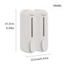 Shampoo Dispenser Simple White Press Soap Dispenser 700ML Large Capacity Wall Mounted Subpackage Lotion Bottle Bathroom Soap Dispenser Soap Dispenser for Kitchen view 2