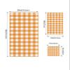 Polyester Towel Set 3 Piece, Thanksgiving Country Style Orange and White Checkered Gingham Plaid Fall 1 Bath Towel,1 Handkerchiefs,1 Washcloth For Bathroom,College Dorm,Kitchen,Shower,Pool,Hotel view 4