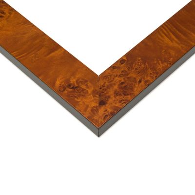 10x12 Brown Veneer Real Wood Picture Frame Width 1.75 Inches | Interior Frame Depth 0.5 Inches | Ruben Modern Photo Frame Complete with UV Acrylic, Foam Board Backing & Hanging Hardware