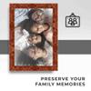 10x12 Brown Veneer Real Wood Picture Frame Width 1.75 Inches | Interior Frame Depth 0.5 Inches | Ruben Modern Photo Frame Complete with UV Acrylic, Foam Board Backing & Hanging Hardware view 3