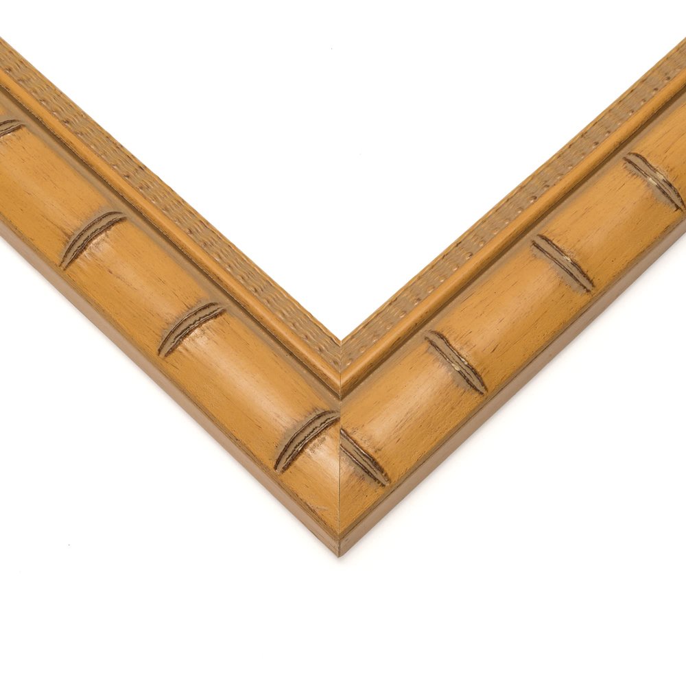10x15 Light Brown Bamboo Real Wood Picture Frame Width 1.5 Inches | Interior Frame Depth 0.5 Inches | Bengal Bamboo Photo Frame Complete with UV Acrylic, Foam Board Backing & Hanging Hardware
