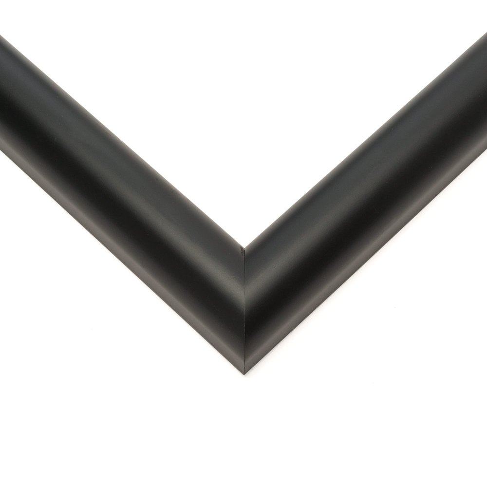 10x38 Frame Black Real Wood Picture Frame Width 1.25 Inches | Interior Frame Depth 0.5 Inches | Rolio Modern Photo Frame Complete with UV Acrylic, Foam Board Backing & Hanging Hardware