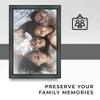 10x38 Frame Black Real Wood Picture Frame Width 1.25 Inches | Interior Frame Depth 0.5 Inches | Rolio Modern Photo Frame Complete with UV Acrylic, Foam Board Backing & Hanging Hardware view 2