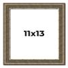 11x13 Frame Tarnished Silver Solid Wood Picture Frame Width 1.5 Inches | Interior Depth 0.5 Inches | Oddone Traditional Photo Frame Complete with UV Acrylic, Foam Board Backing & Hanging Hardware view 1