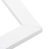 9x7 Frame White Real Wood Picture Frame Width 1.75 Inches | Interior Frame Depth 0.5 Inches | Wide White Modern Photo Frame Complete with UV Acrylic, Foam Board Backing & Hanging Hardware view 3