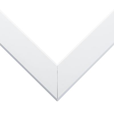 10x42 Frame White Real Wood Picture Frame Width 1.75 Inches | Interior Frame Depth 0.5 Inches | Wide White Modern Photo Frame Complete with UV Acrylic, Foam Board Backing & Hanging Hardware