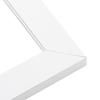 10x42 Frame White Real Wood Picture Frame Width 1.75 Inches | Interior Frame Depth 0.5 Inches | Wide White Modern Photo Frame Complete with UV Acrylic, Foam Board Backing & Hanging Hardware view 3