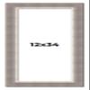 12x34 Frame Grey Real Wood Picture Frame Width 2.75 Inches | Interior Frame Depth 0.5 Inches | Linus Rustic Photo Frame Complete with UV Acrylic, Foam Board Backing & Hanging Hardware view 1