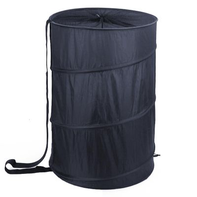 BATTOO Collapsible Laundry Baskets- Foldable Hamper for Laundry Extra Large Pop Up Laundry Hamper 107L with Long Straps Drawstring Clothes Hamper for Bathroom, Campout, Dorm or Travel Navy