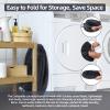BATTOO Collapsible Laundry Baskets- Foldable Hamper for Laundry Extra Large Pop Up Laundry Hamper 107L with Long Straps Drawstring Clothes Hamper for Bathroom, Campout, Dorm or Travel Navy view 4
